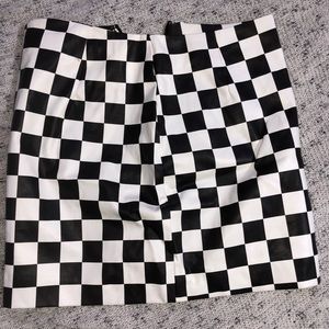 Black and White checkered skirt